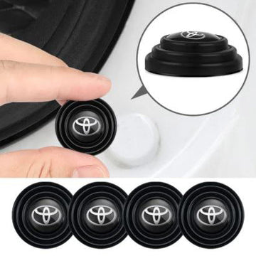 Suzuki Car Door Shock Absorber Rubber Pads - Black With Logo 12 Pcs Car Protection Set | Door Protectors
