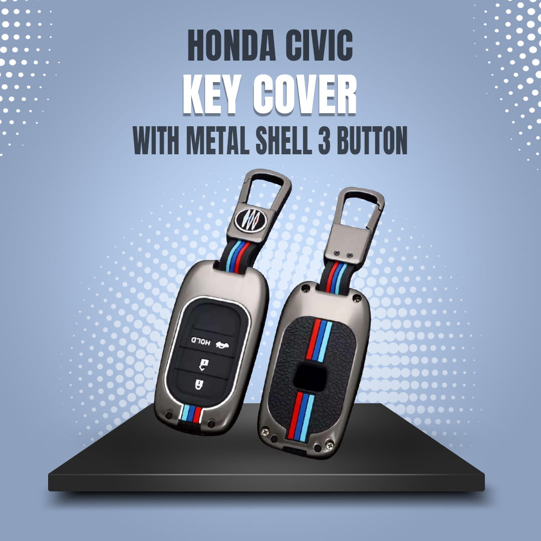 Honda Civic Remote Key Cover - Metal Shell 4 Buttons 2022-2023