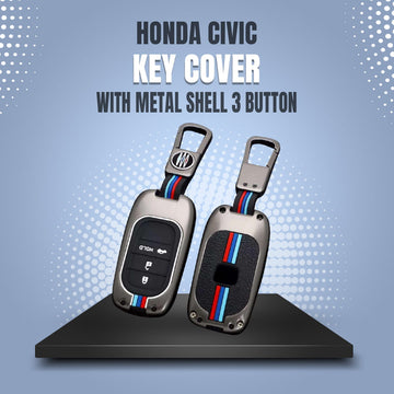 Honda Civic Remote Key Cover - Metal Shell 4 Buttons 2022-2023