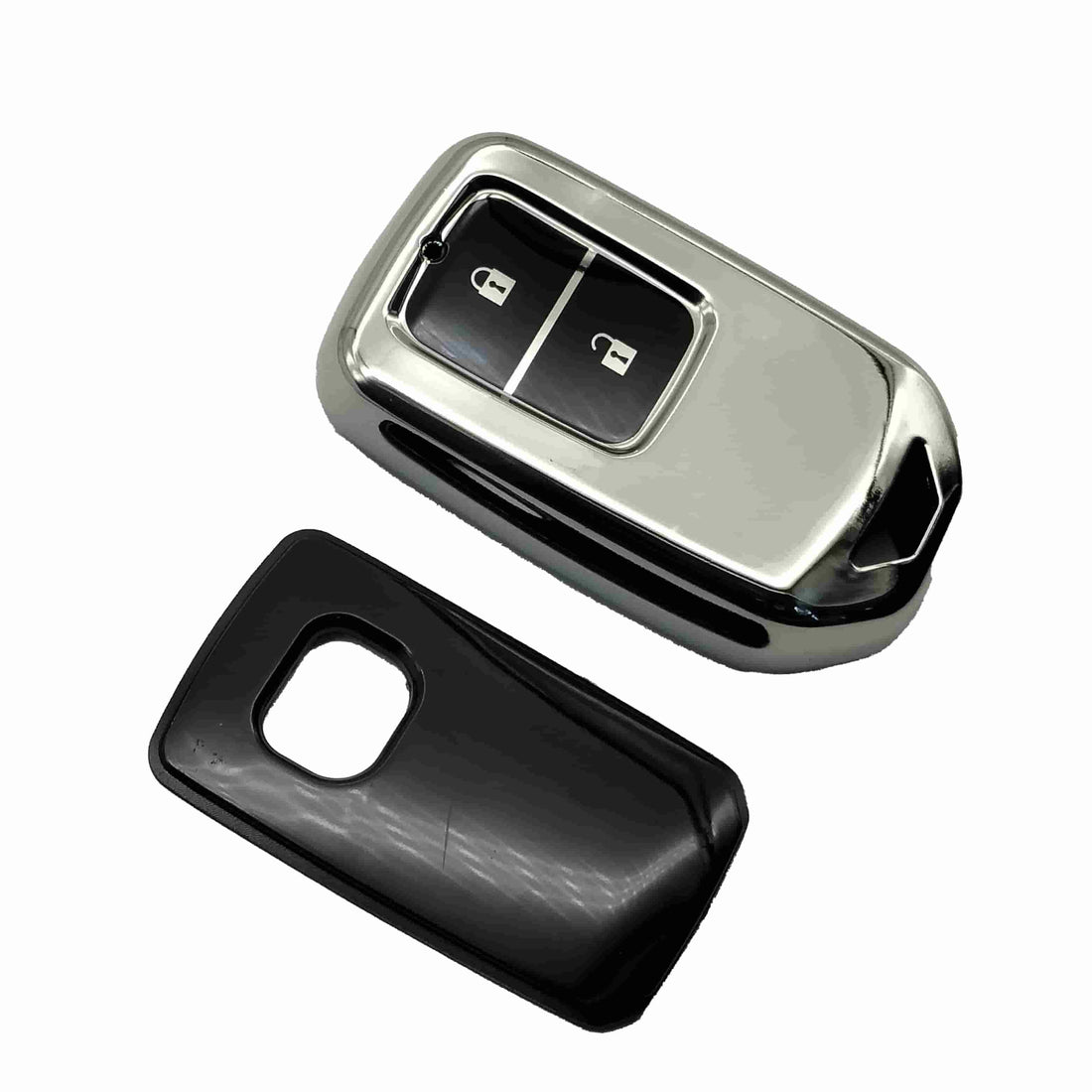 Honda Vezel TPU / Plastic Protection Key Cover - Chrome - Full Cover Remote Case Keyless Protector Jacket