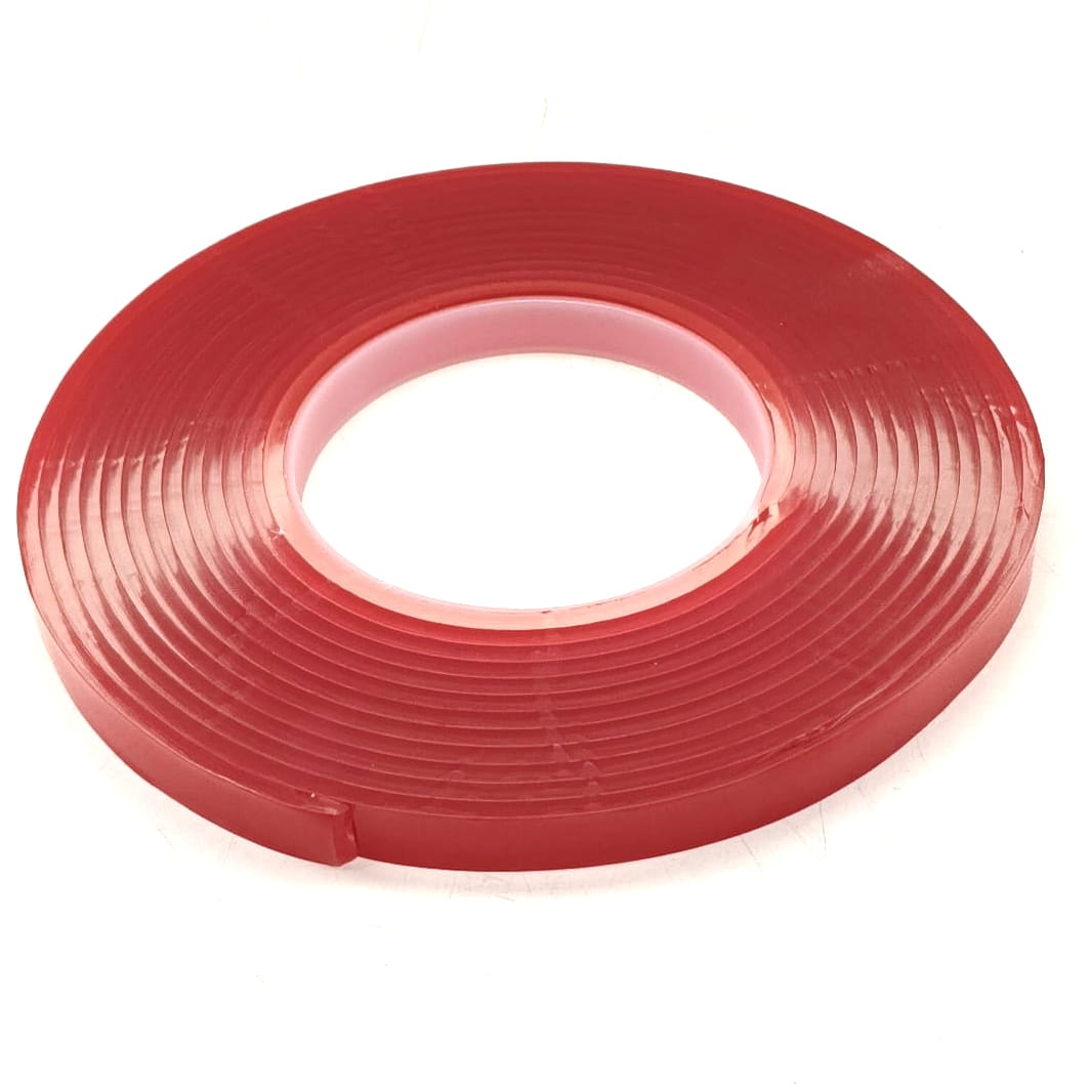 Maximus Transparent Double Sided Tape Size (3.0mm x 15ft) - Maximus Transparent Double Tape 15 Feet Per Roll  (3.0mm)