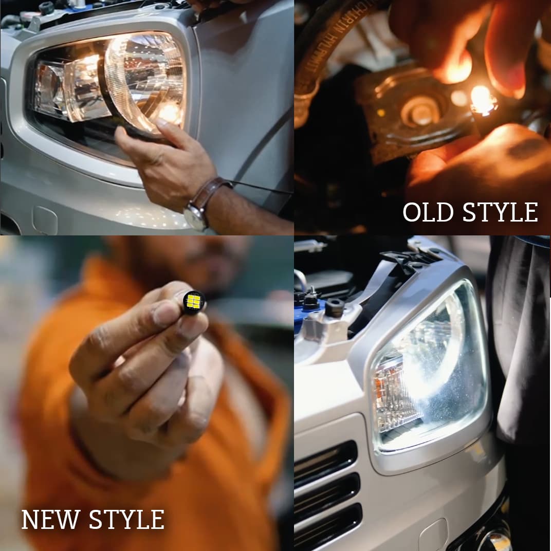 6 SMD LED High Power Parking Light Pair - White