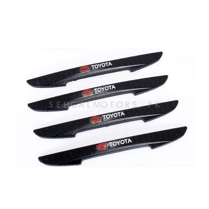 Toyota Slim Style Door Guard Protectors - Black - Edge Protection Anti-Scratch Buffer Strip